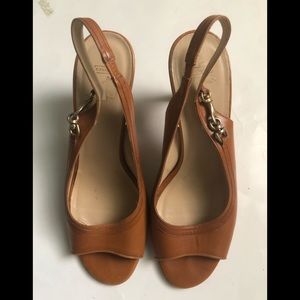 Coach Sandals British Tan Size 9M